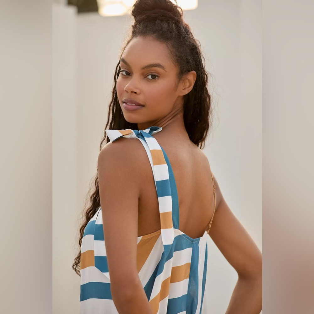 By Anthropologie Asymmetrical Splice Dress 4145578570103 - Picture 4 of 4